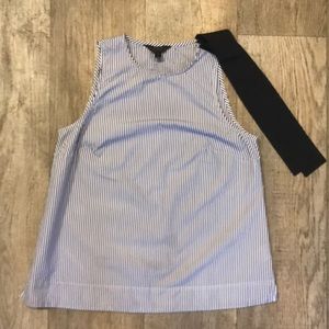 Striped Tank with Shoulder Bow